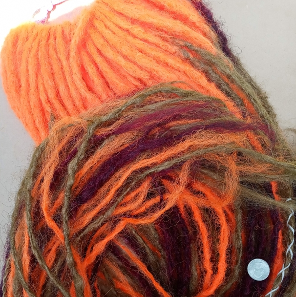 Set of long orange brown dreadlock extensions - Picture 1 of 8